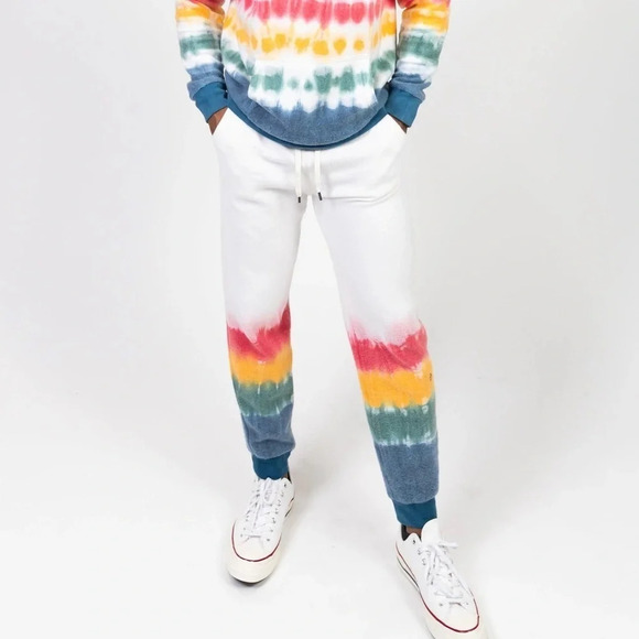 Feat Comfy Blanketblend Jogger Sunset Lover Colorful Ombré Jogger Sweats S - Picture 1 of 7